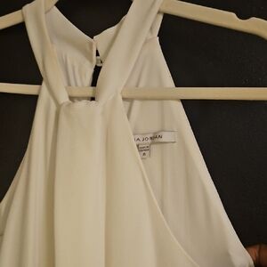 Julia Jordan White Halter Jumpsuit